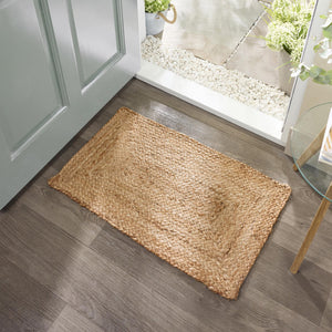 Jute Extra Natural Doormat- 100% Jute doormat featuring a plain woven design. 