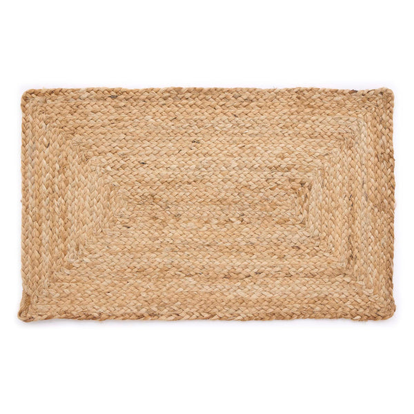 Jute Extra Natural Doormat- 100% Jute doormat featuring a plain woven design. 