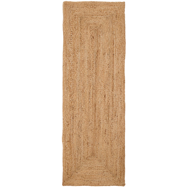 Jute Extra Runner- 100% jute hand braid stitched runner in natural. 