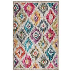 Hug Rug Painted Ikat Washable Rug