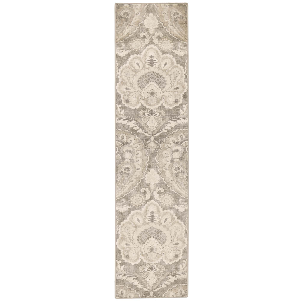 Paisley Tapestry Linen Eco-Washable Runner with a paisley design. 