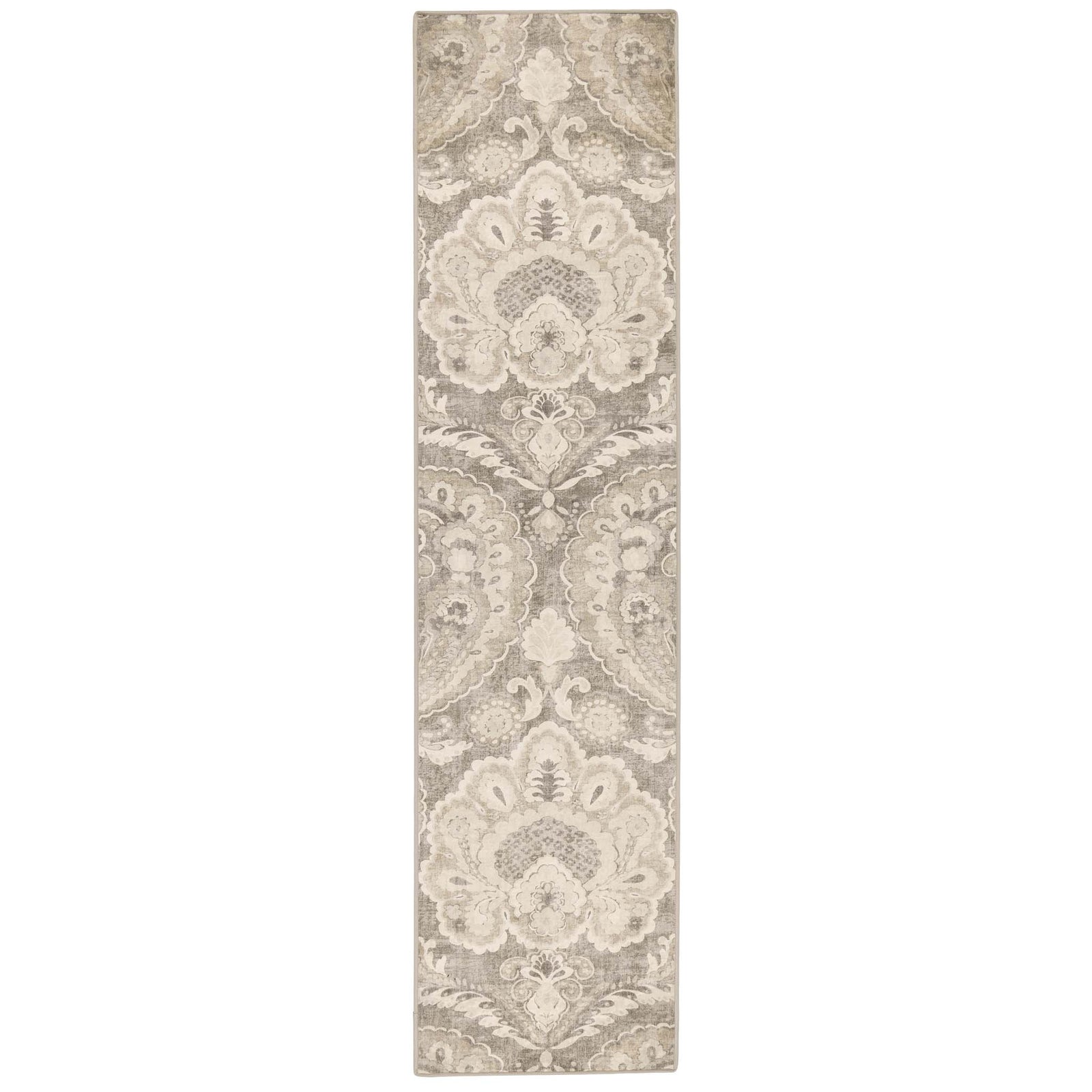 Paisley Tapestry Linen Eco-Washable Runner with a paisley design. 