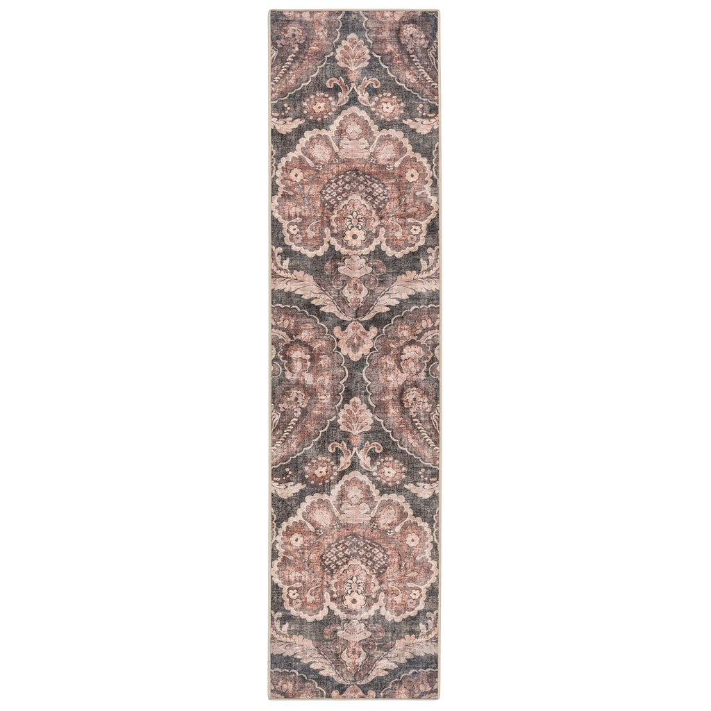 Paisley Tapestry Smoke Eco-Washable Runner