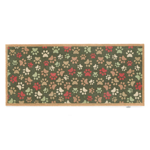 Hug Rug Green Paws For Love Washable Runner