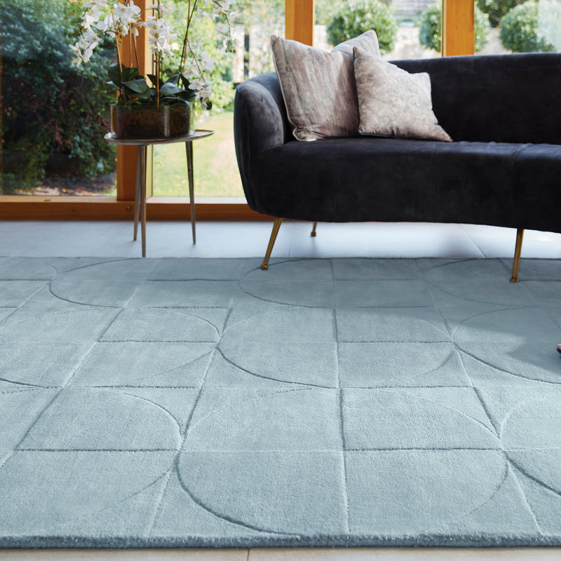 Penny Rug Steel Blue 2