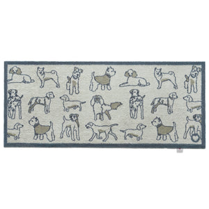 Overhead image of a grey Pet 70 washable runner from Hug Rug