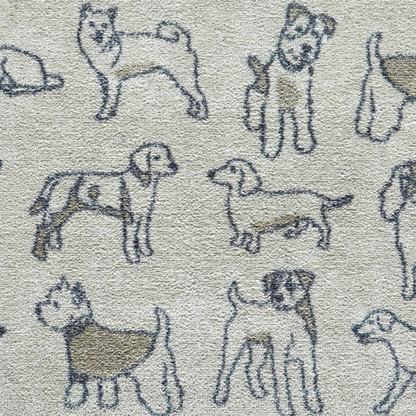 Close up image of a grey Pet 70 washable doormat pattern from Hug Rug