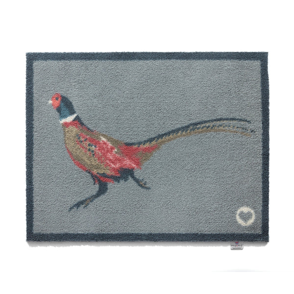 Pheasant 1 Grey Washable Doormat 1