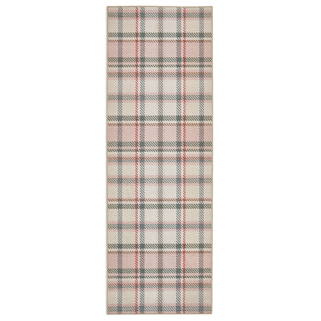 Isla Plaid Pink Eco-Washable Runner 6