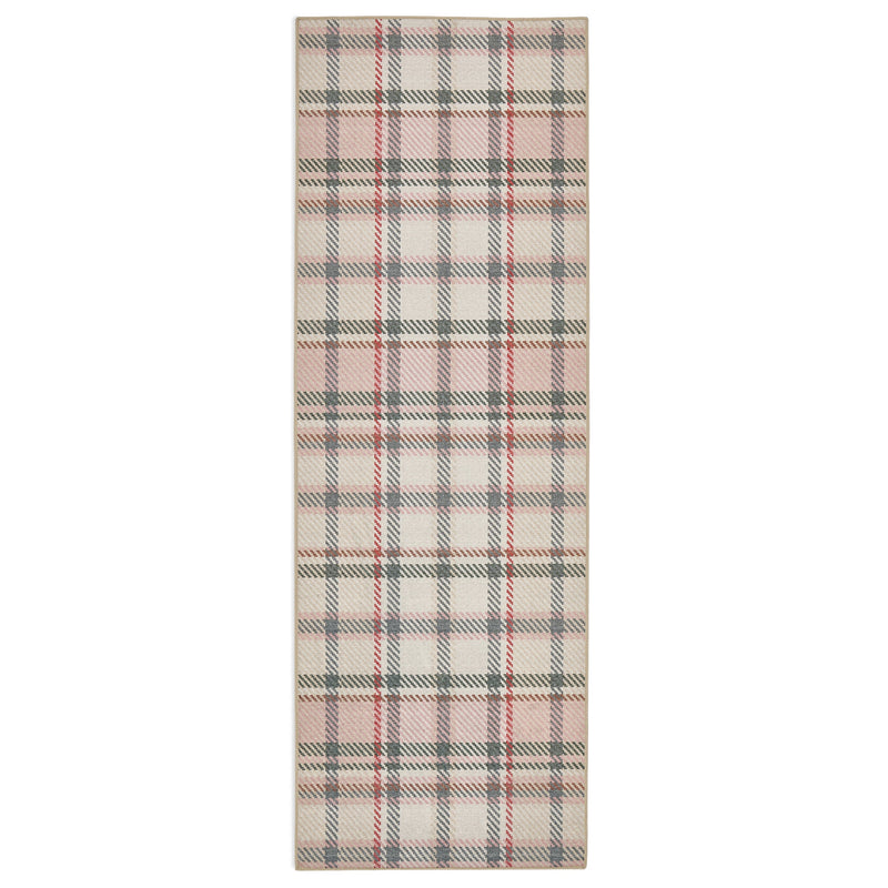 Isla Plaid Pink Eco-Washable Runner 6