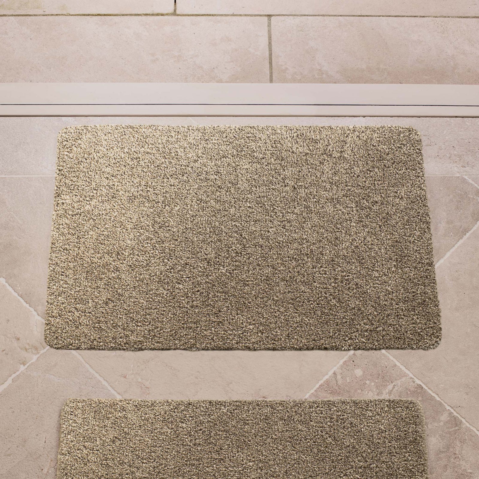 Plain Fleck Linen Doormat - a 100% recycled material doormat featuring a fleck design.