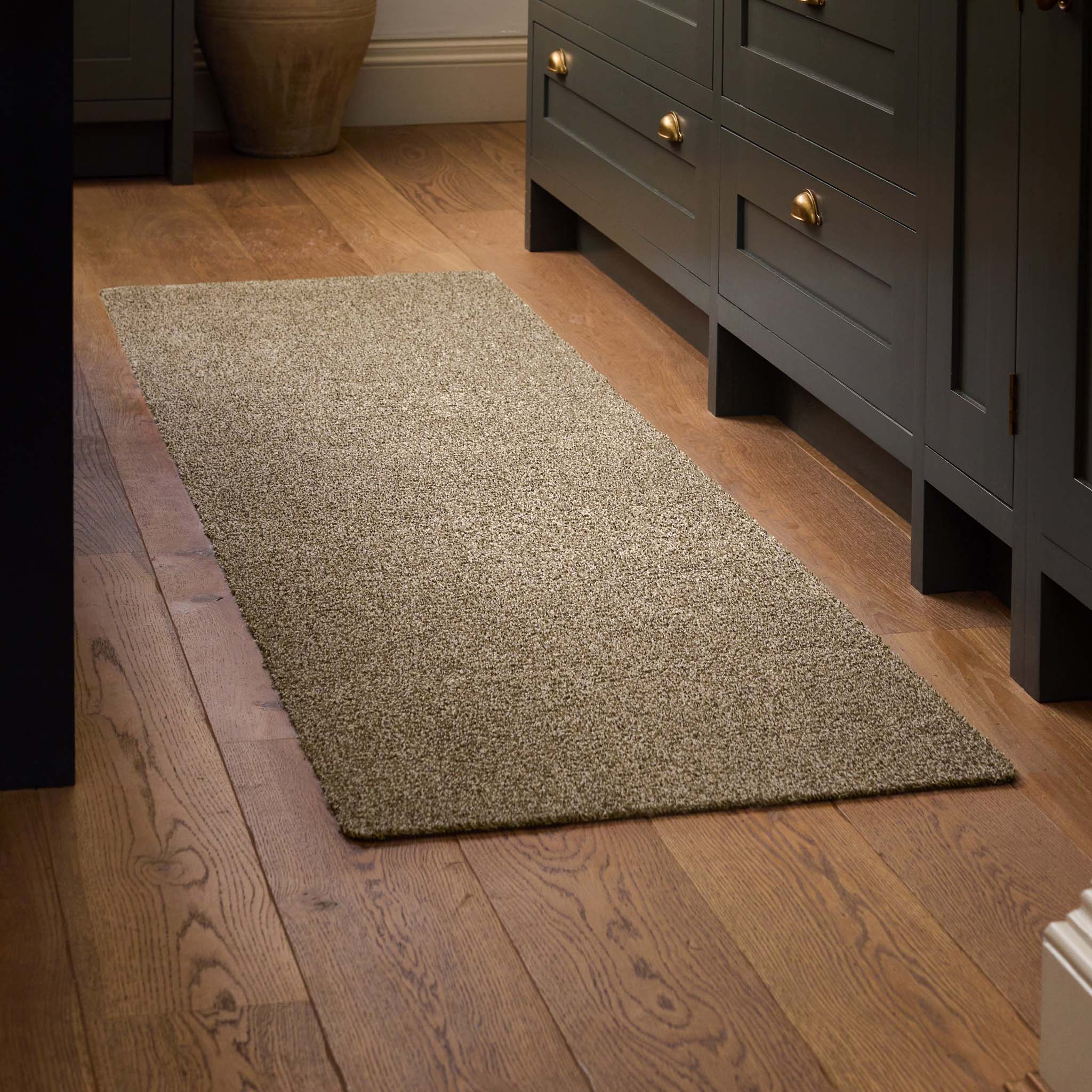 Plain Fleck Linen Runner - a 100% recycled material runner in light brown fleck pattern.