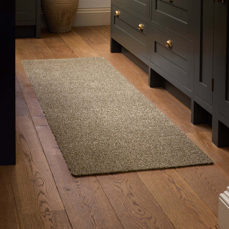 Plain Fleck Linen Runner - a 100% recycled material runner in light brown fleck pattern.
