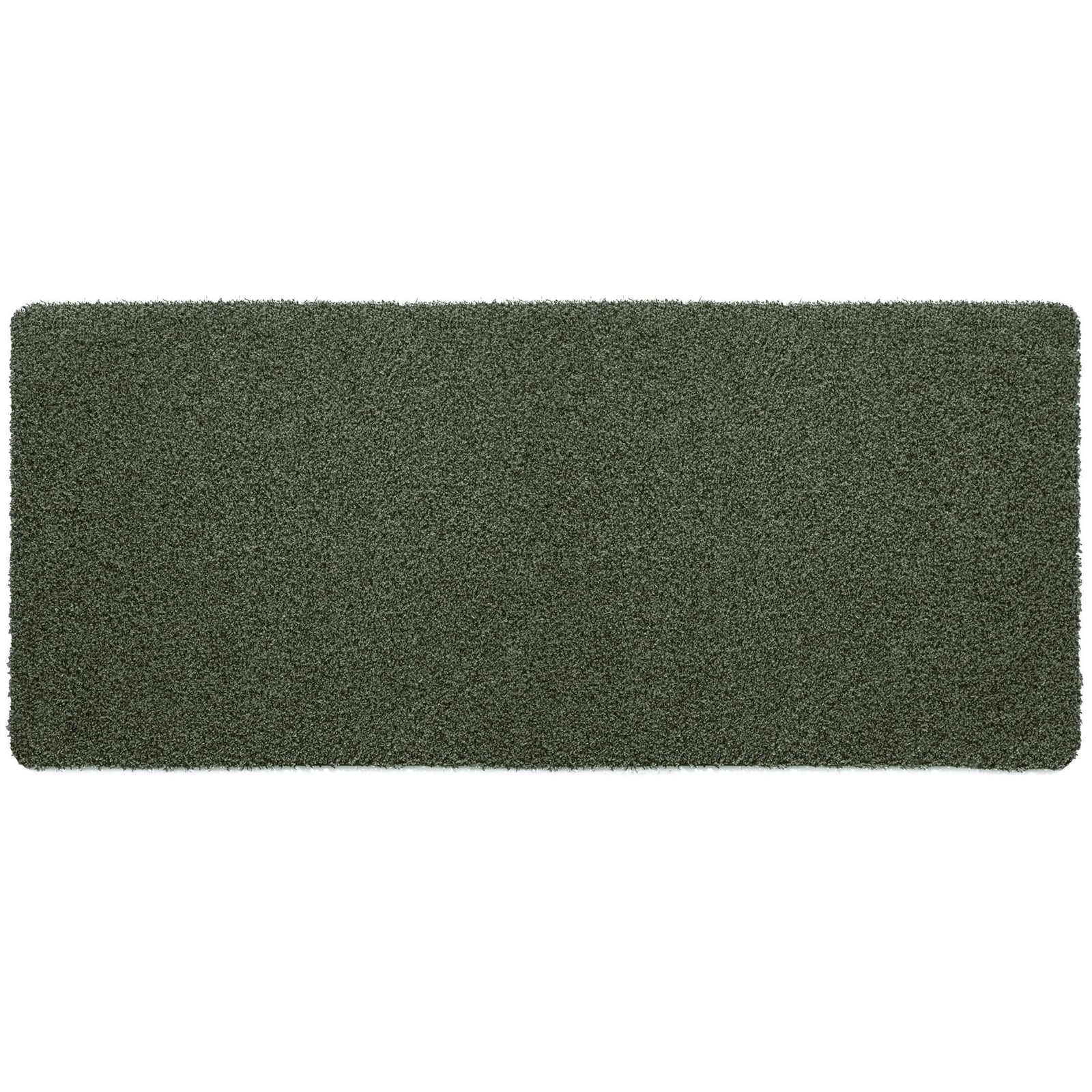 Plain Fleck Sage Green Runner - a 100% recycled material runner featuring a green fleck design. 