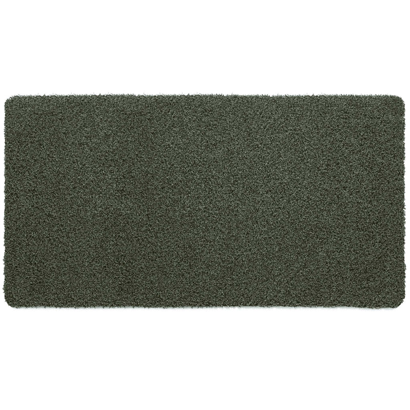 Plain Fleck Sage Green Runner - a 100% recycled material runner featuring a green fleck design. 
