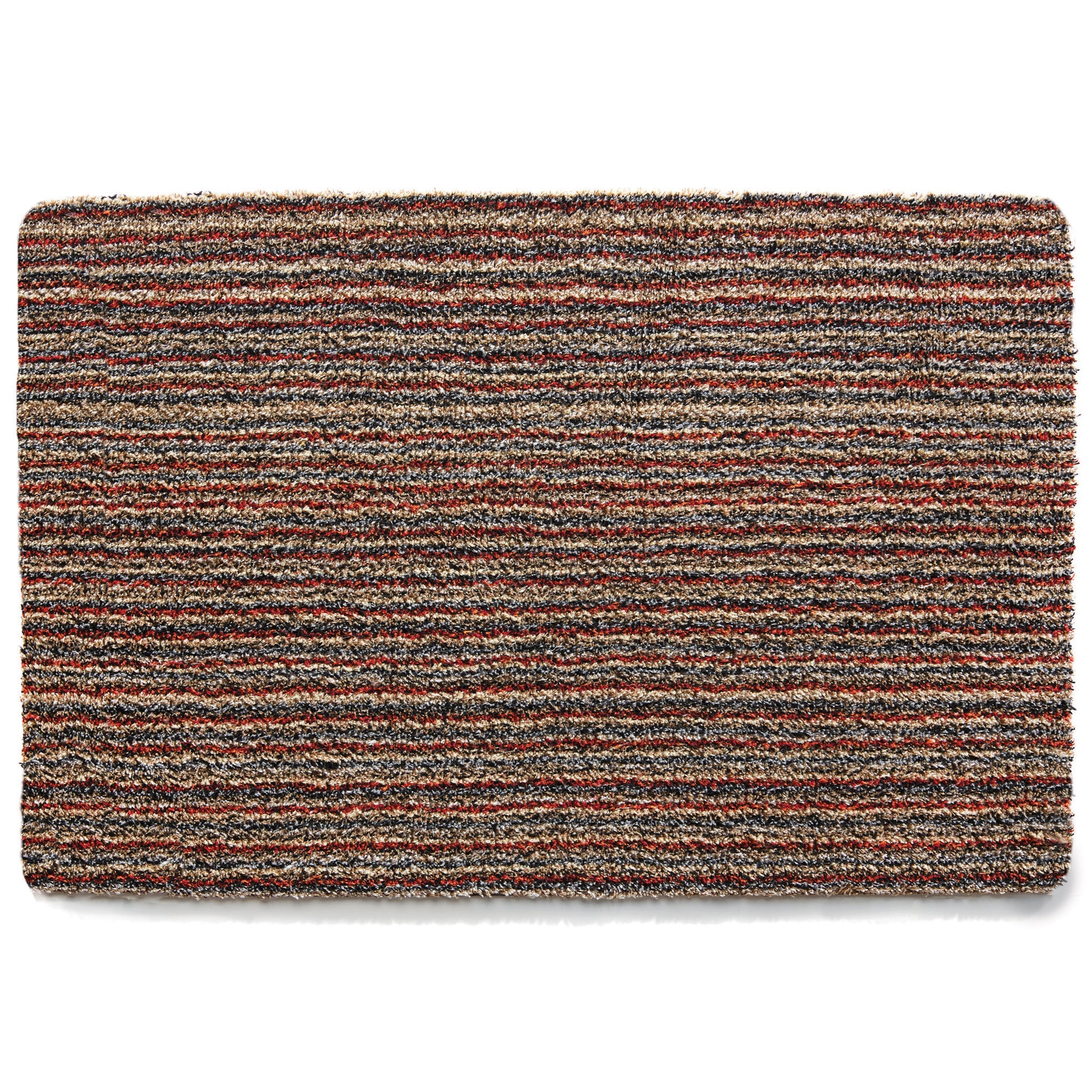 Plain Candy Stripe Doormat | Soft, Non Slip Doormat | Hug Rug