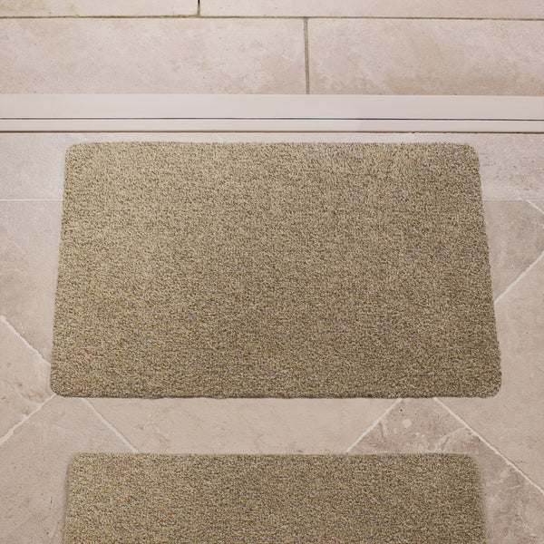 Plain Fleck - Linen Washable Doormat