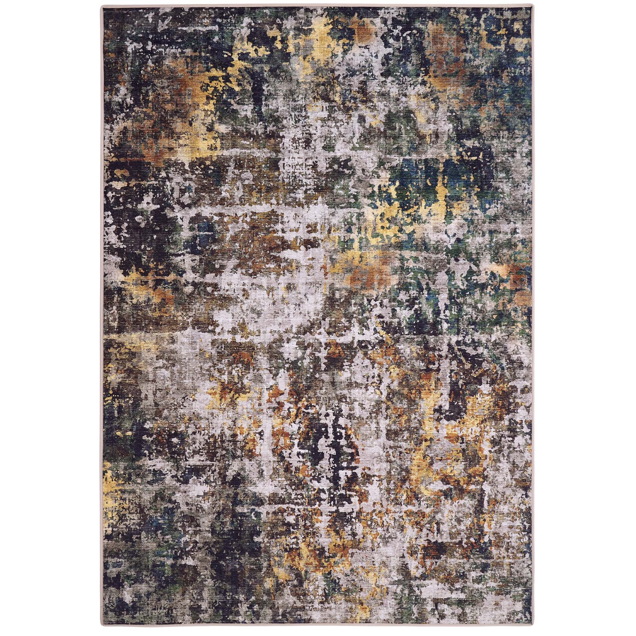 Rafe Texture Natural Eco-Washable Rug- 100% recycled content rug featuring a textured pattern.