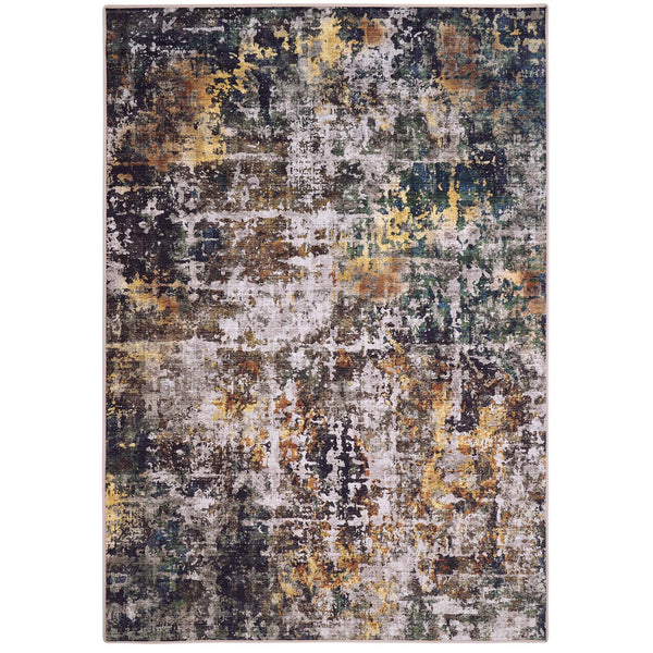 Rafe Texture Natural Eco-Washable Rug- 100% recycled content rug featuring a textured pattern.