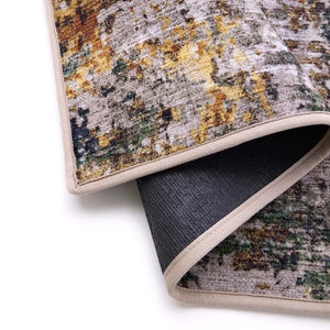 Rafe Texture Natural Runner Eco-Washable Rug Runner- 100% recycled content runner featuring a textured pattern.