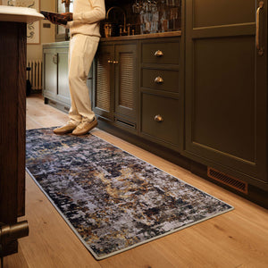 Rafe Texture Natural Runner Eco-Washable Rug Runner- 100% recycled content runner featuring a textured pattern.