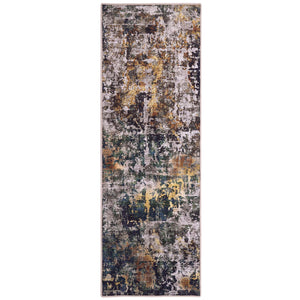 Rafe Texture Natural Runner Eco-Washable Rug Runner- 100% recycled content runner featuring a textured pattern.