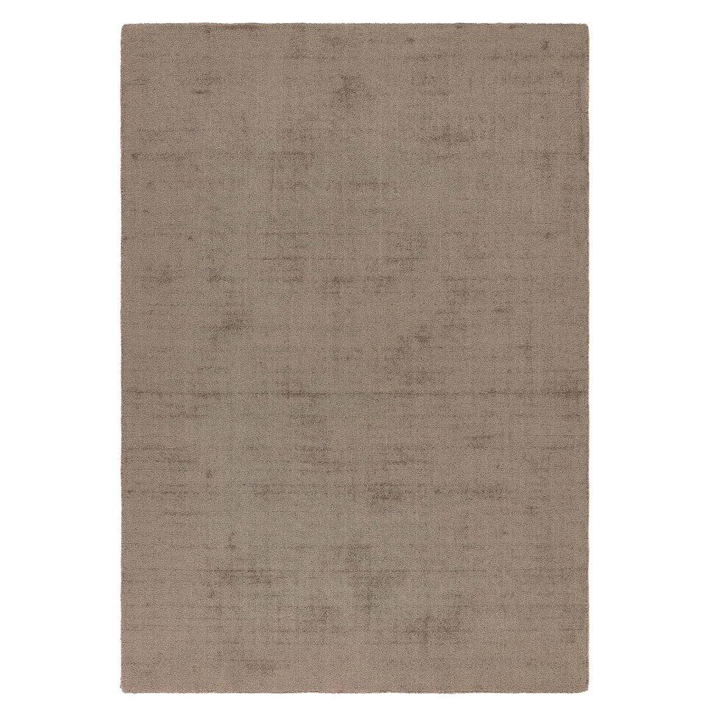 Reef Mink Rug - a 100% recycled material rug featuring a brown textured pattern.