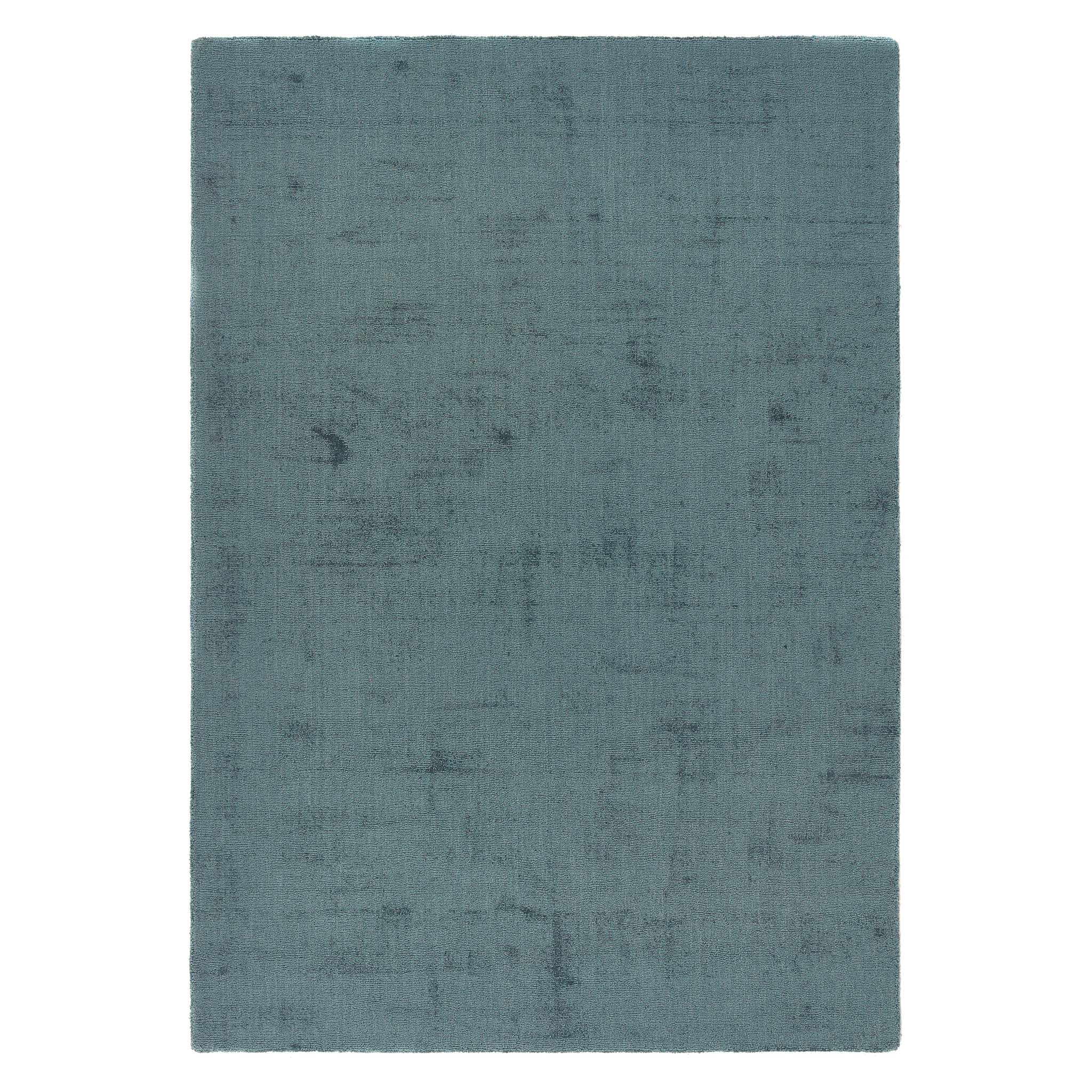 Reef Petrol Blue Rug - a 100% recycled material rug featuring a blue textured pattern.