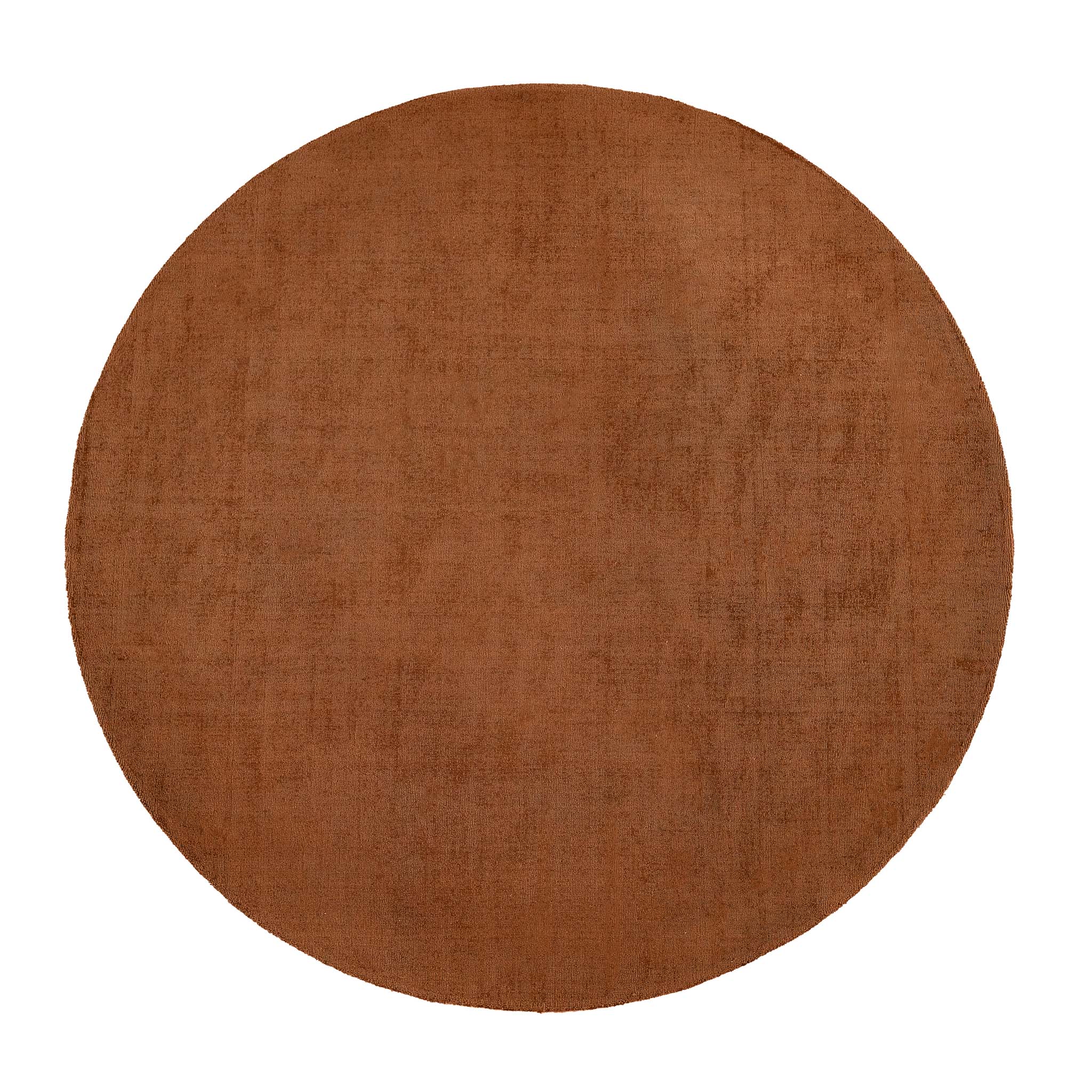 Reef Rust Rug - a 100% recycled material rug featuring an orange/red textured pattern.