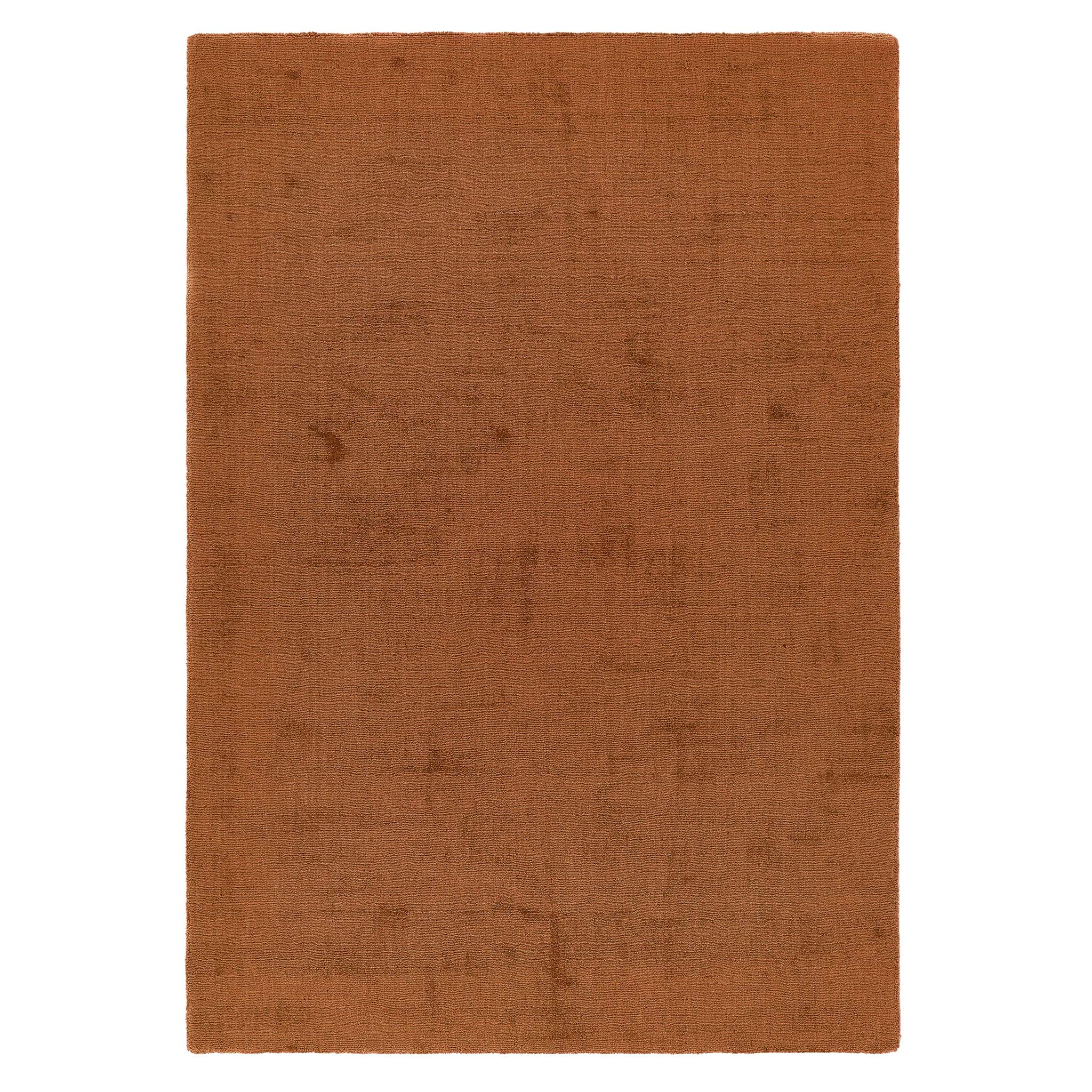 Reef Rust Rug - a 100% recycled material rug featuring an orange/red textured pattern.