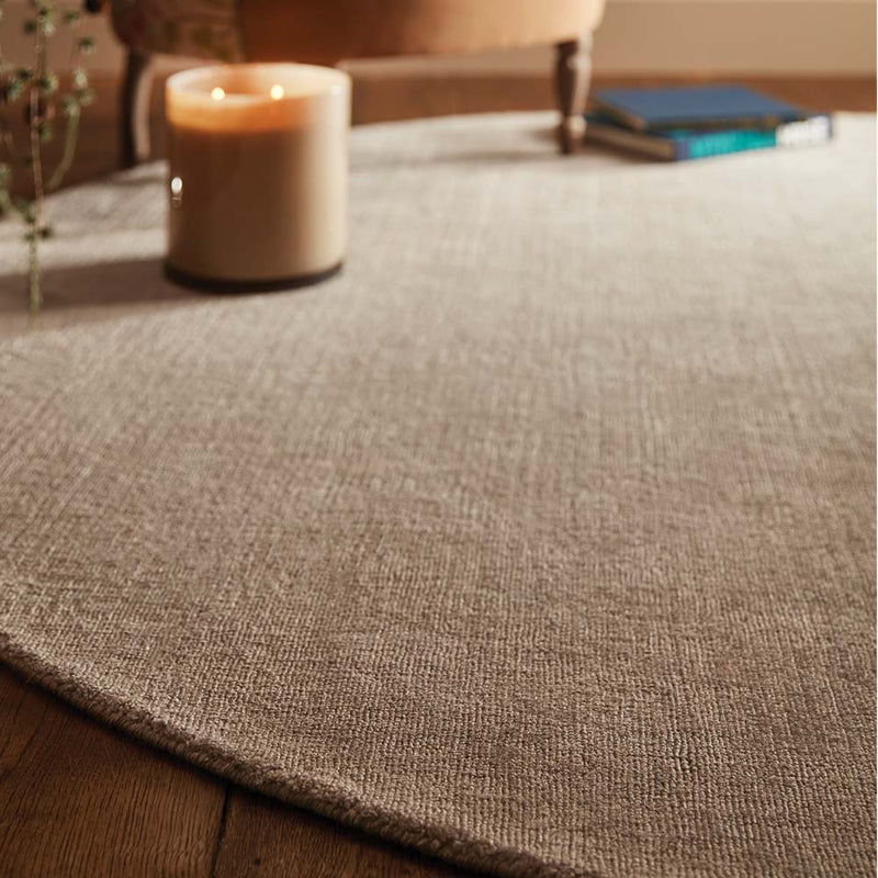 Reef Beige Rug made from 100% recycled materials in a solid beige colour.