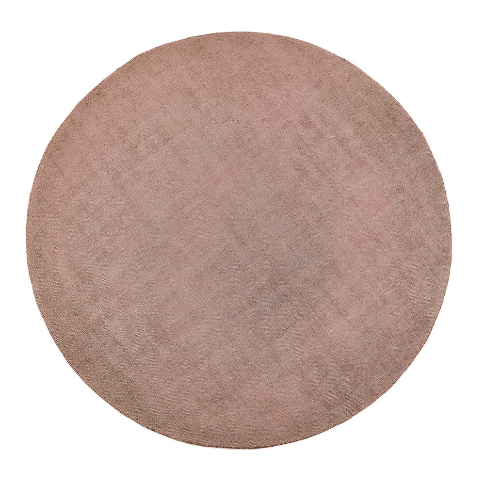Reef Blush Rug made from 100% recycled materials in a solid pink colour. 