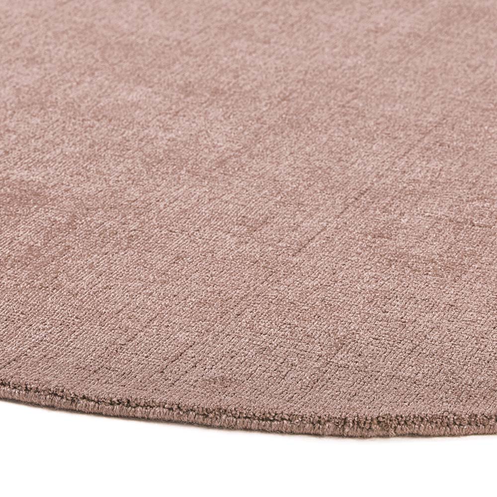 Reef Blush Rug made from 100% recycled materials in a solid pink colour. 