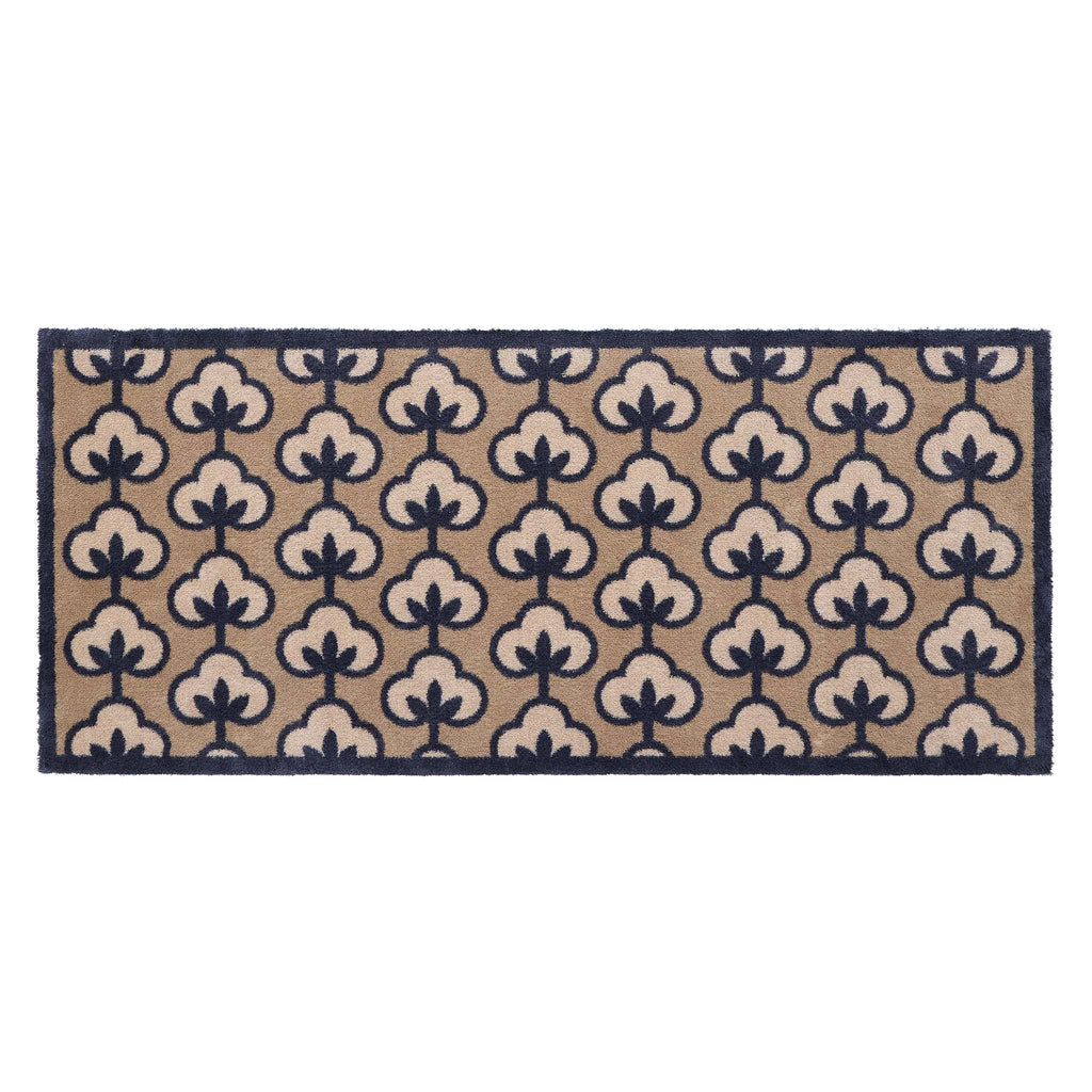 Retro Flower Runner- 100% recycled cotton runner featuring a retro flower pattern.