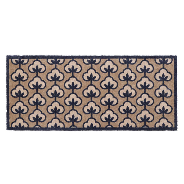 Retro Flower Runner- 100% recycled cotton runner featuring a retro flower pattern.