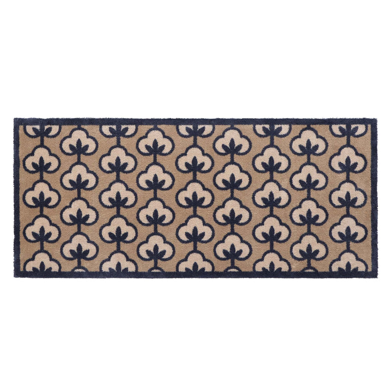 Retro Flower Runner- 100% recycled cotton runner featuring a retro flower pattern.
