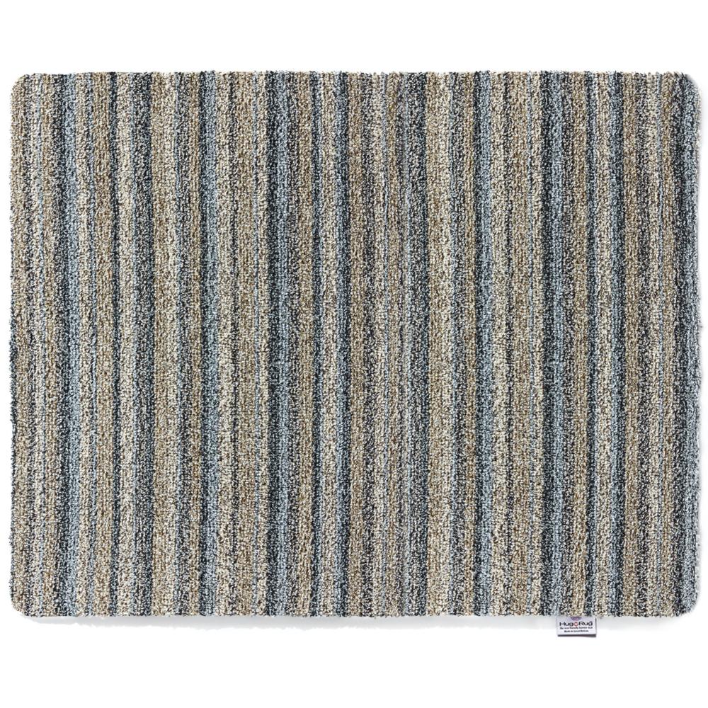 Ribbon Grey Striped Washable Doormat