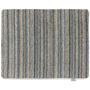 Ribbon Grey Striped Washable Doormat