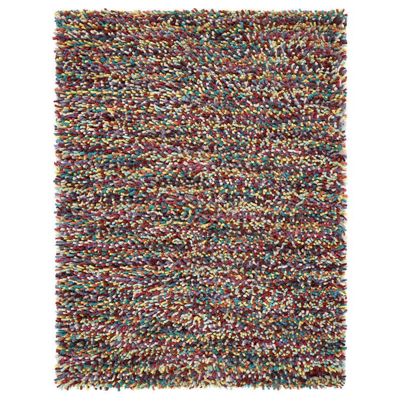 Rocks Shaggy Multi Rug - a 100% wool multi rug featuring a shaggy fleck pattern.