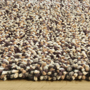 Rocks Shaggy Wool Rug Natural