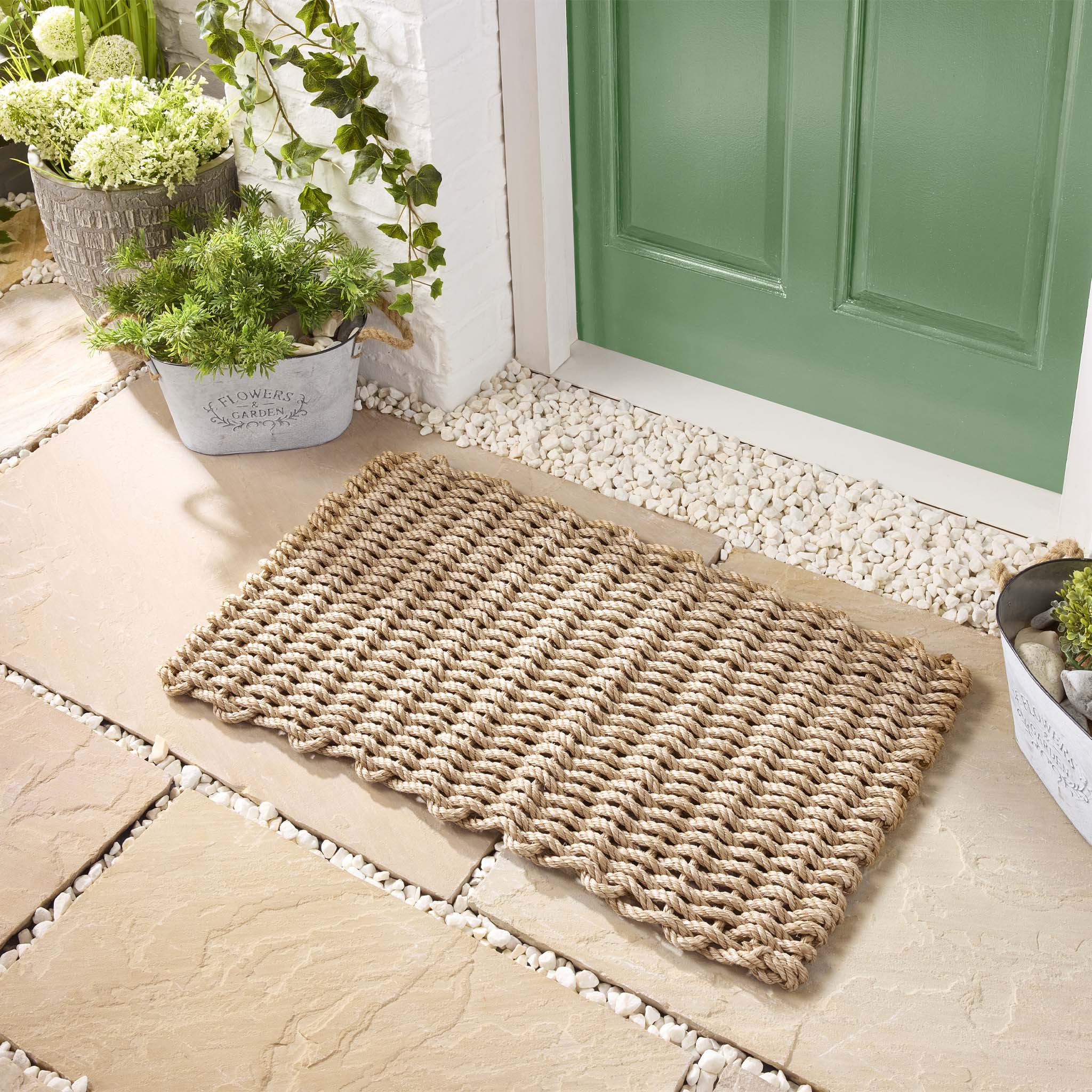 Outdoor Rope Mat Sand | Outdoor Doormat | Hug Rug