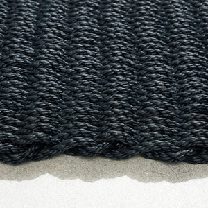 Outdoor Rope Mat Washed Black