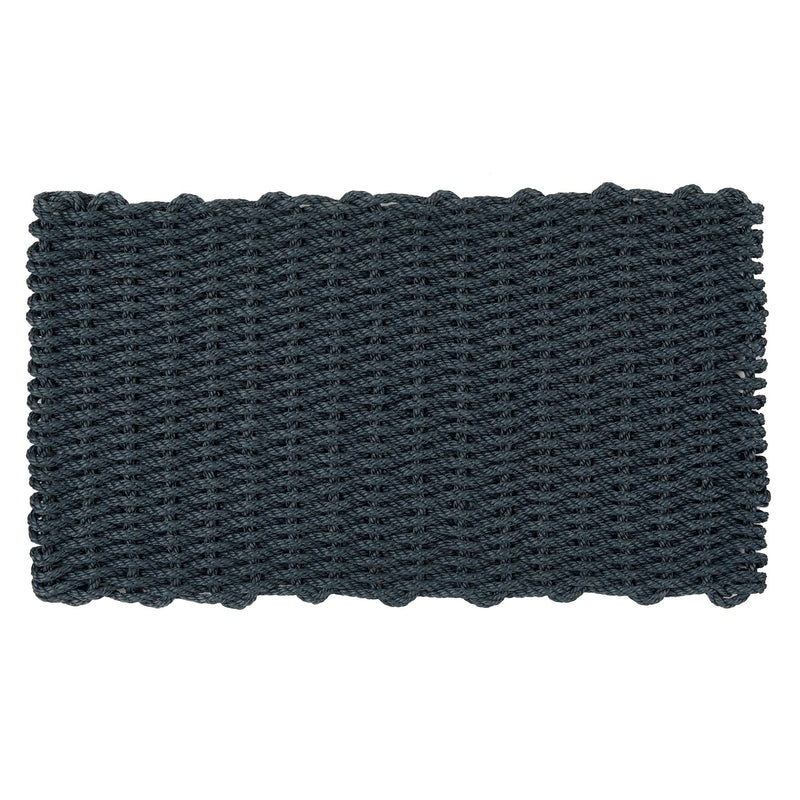 Rope Mat Outdoor Black. Made from 100% polypropylene featuring a woven rope design.