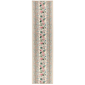 Rose Pergola Chintz Eco-Washable Runner with a floral design. 