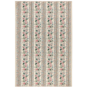 Rose Pergola Chintz Eco-Washable Rug with a floral design. 