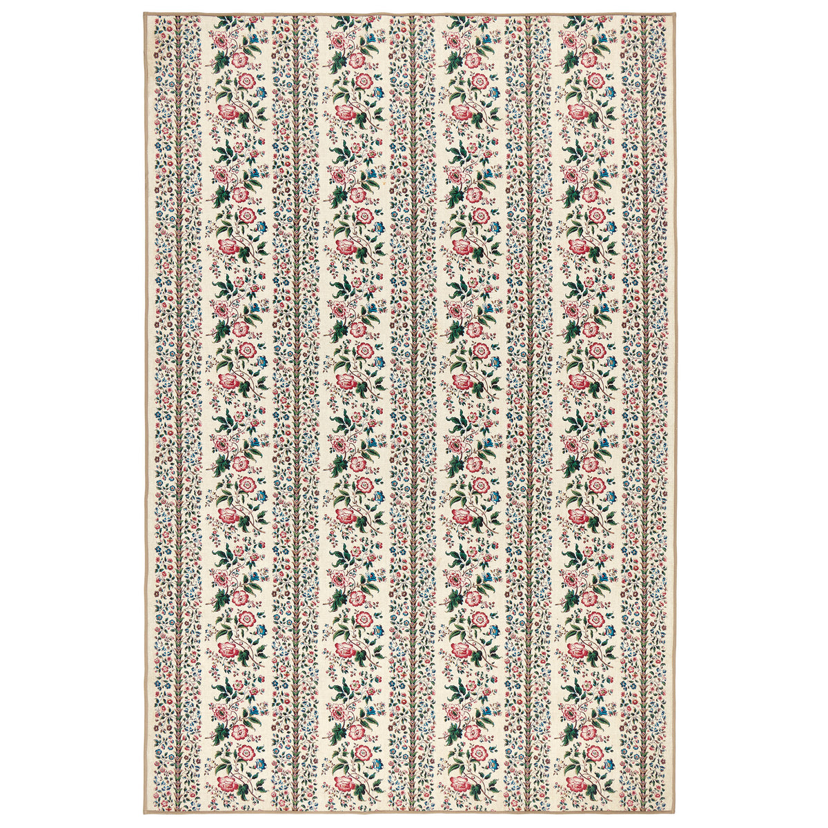 Rose Pergola Chintz Eco-Washable Rug with a floral design. 
