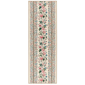 Rose Pergola Chintz Eco-Washable Runner with a floral design. 