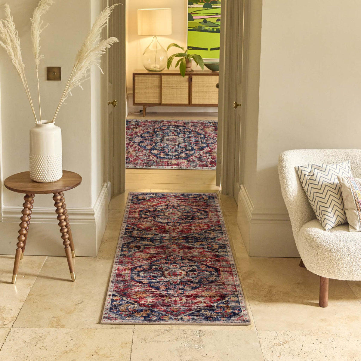 Royal Runner Rug Texture Royal Heritage Eco-Washable Runner | Abstract Runner | Hug Rug