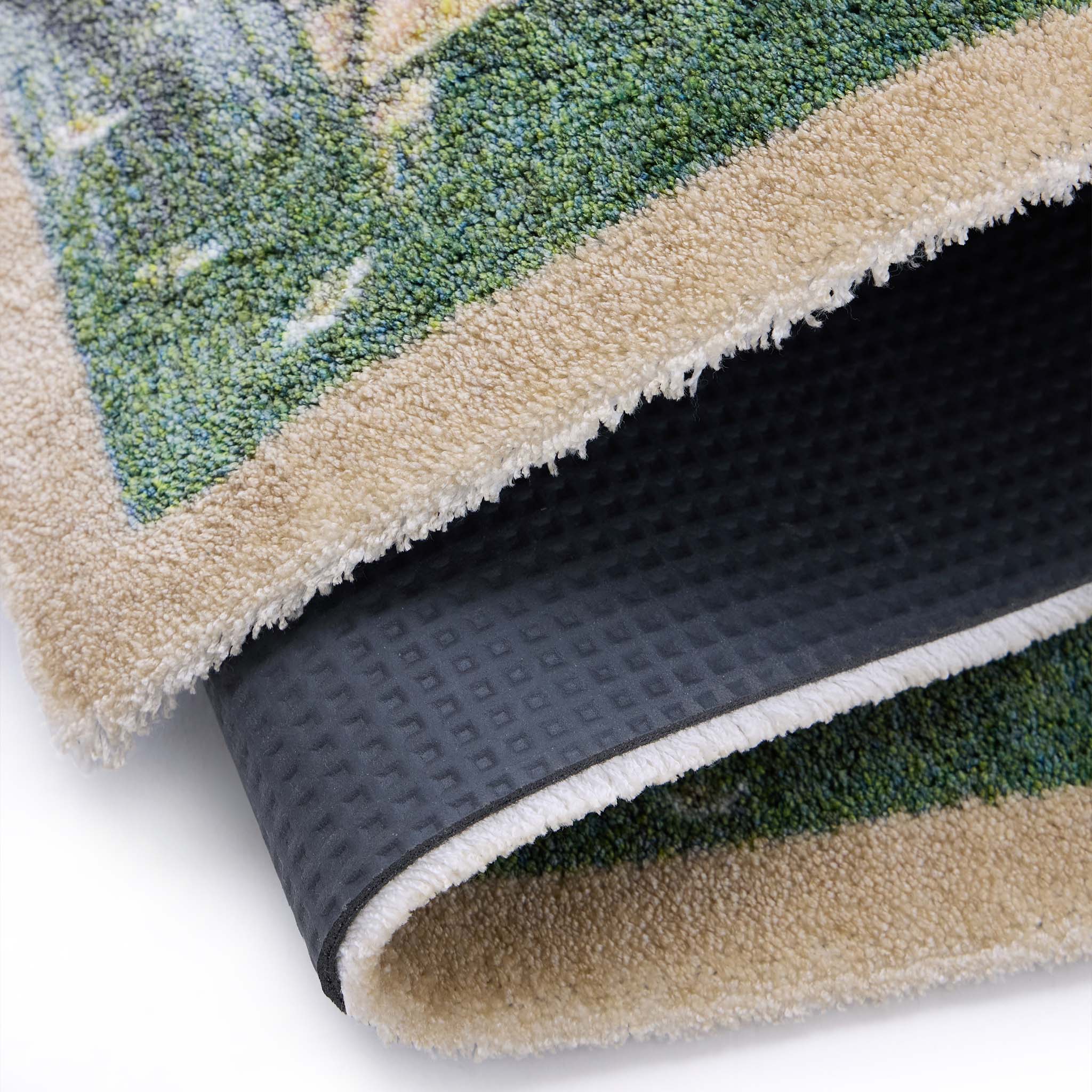 Bee Hive Washable Runner- made from eco-friendly materials featuring bee hives.