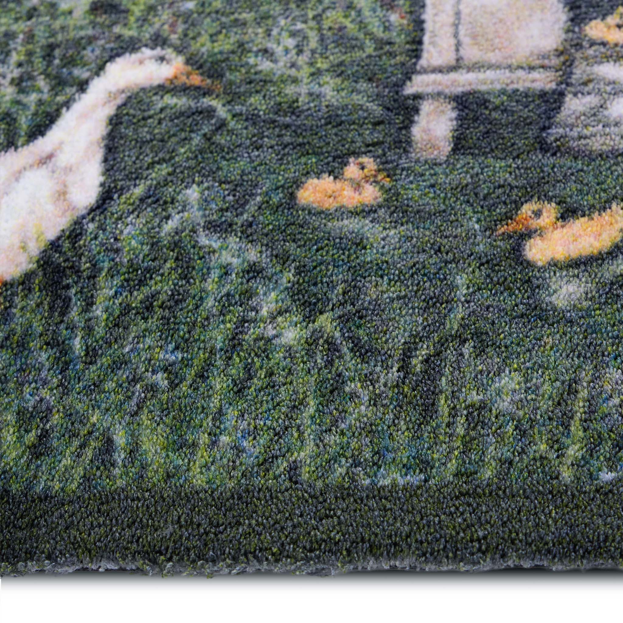 Duck House Washable Doormat- made from eco-friendly materials featuring a duck house. 